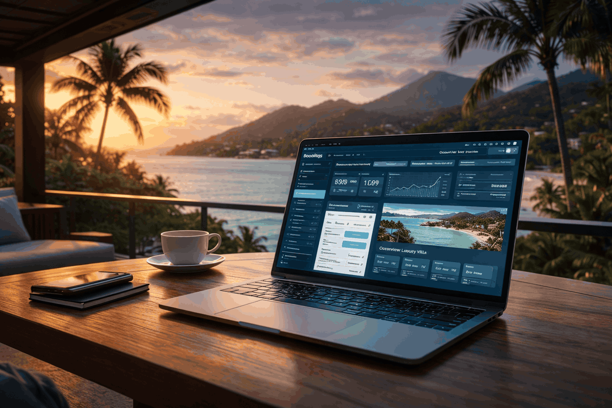 Website design in St Kitts and Nevis being viewed on a laptop