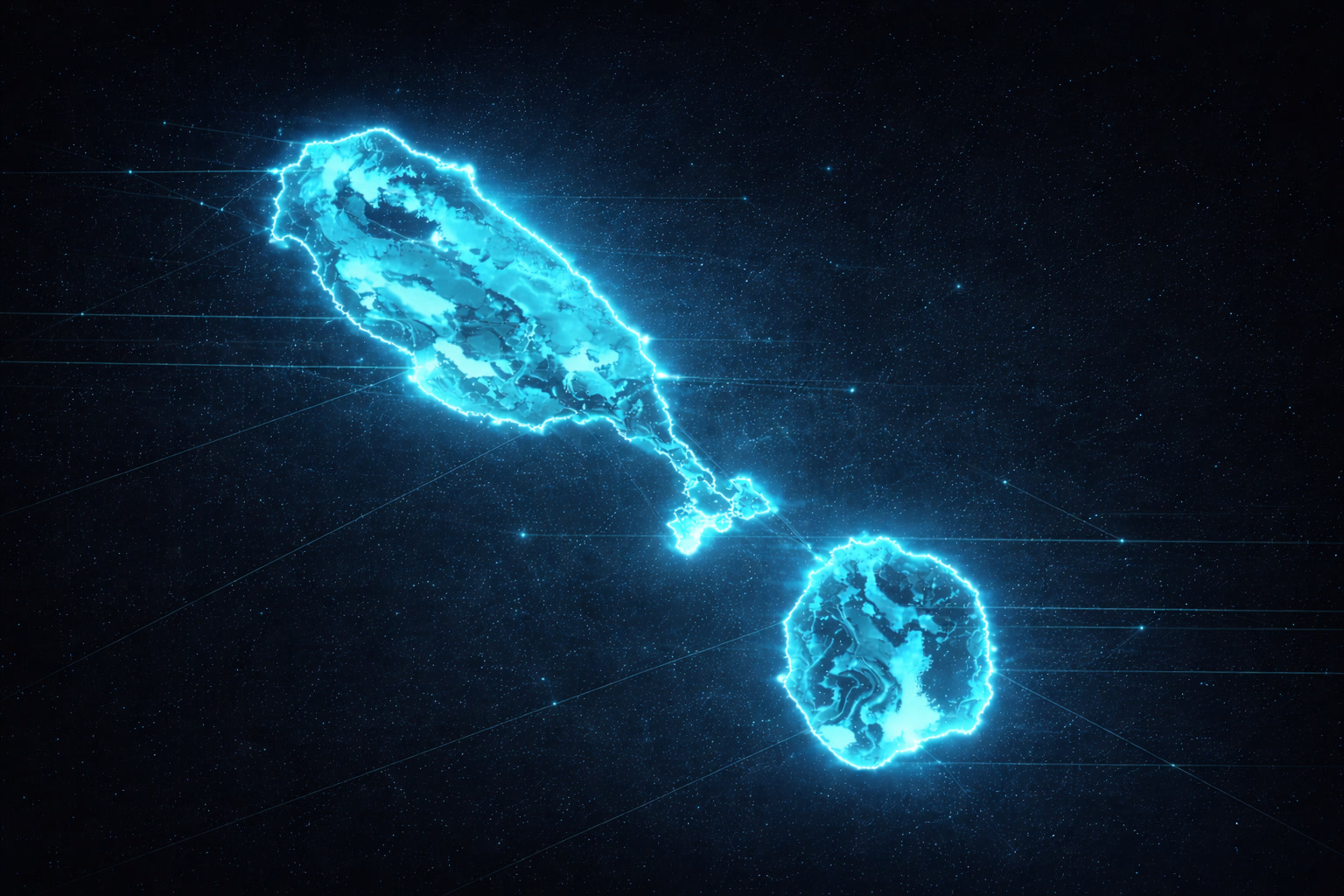 Map-style visual representing search coverage across Charlestown and wider Nevis